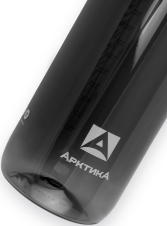 Бутылка тритановая Арктика 500 мл, черная прозрачная, с ситечком