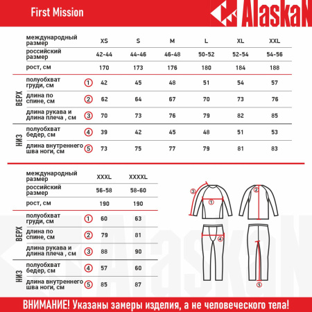 Термобелье Alaskan First Mission