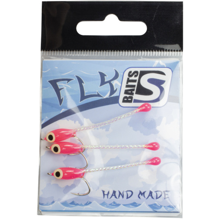 Мушка BS Baits "Трубка" (3шт) ЦВ: Pink Perl