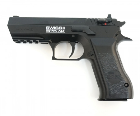 Пистолет пневматический Swiss Arms SA 941 (Jericho 941), к.4,5 мм, металл, черный, 120 м/с 