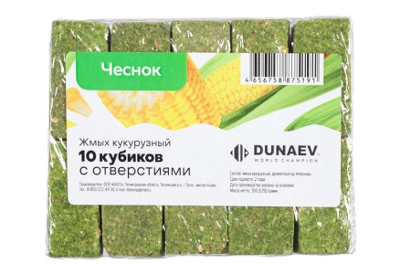 Жмых DUNAEV кукурузный Чеснок 300г