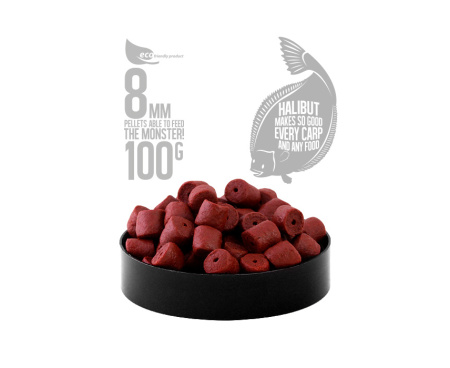 Пеллетс FFEM Coppens Hookbaits Pellets Red Halibut 8 mm