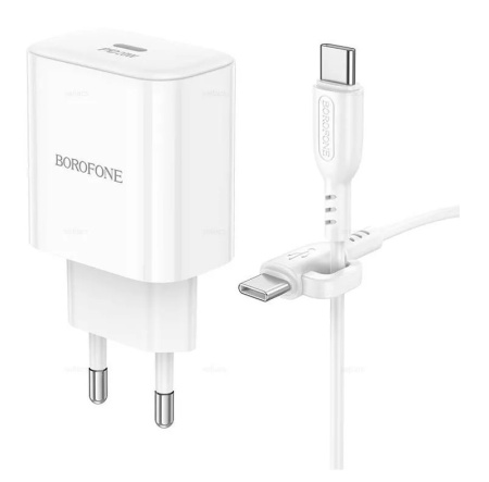СЗУ Borofone BA81A, 1Type-C, 3A, PD, 20Вт (white)