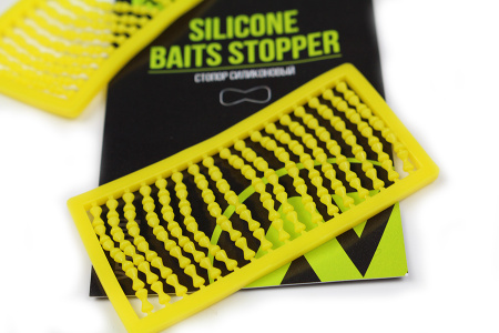 Стопор силиконовый VN Tackle silicone baits stopper Medium (желтый)