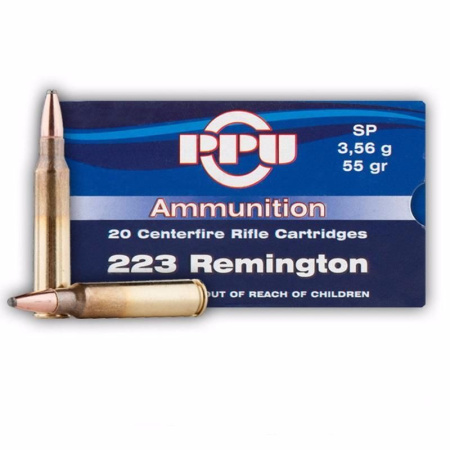 Патрон 223 Rem PPU SP 3,56г
