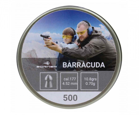 Пуля пневм. Borner "Barracuda", 4,5 мм., 0,70гр. (250 шт.)
