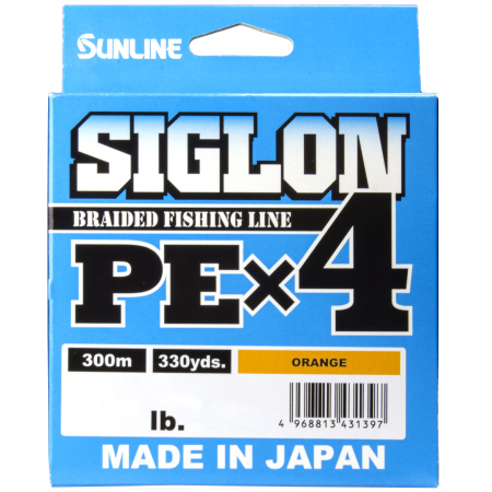 Шнур Sunline Siglon PE х4 300m (оранжевый.)