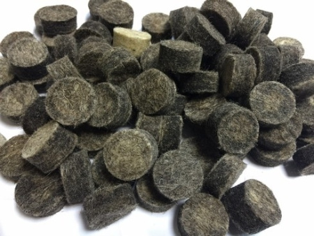 Пыж "ВОЙЛОК" осаленный, 10 кал. 8-10мм (уп.200 шт.)