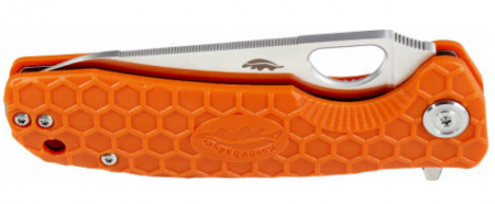 Нож Honey Badger Leaf M с оранжевой рукоятью