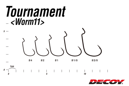 Крючок Decoy Worm11 Tournamet 1/0 (9шт/уп)
