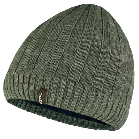 Водонепроницаемая шапка Dexshell Heathered Rib Knit Beanie, зеленый