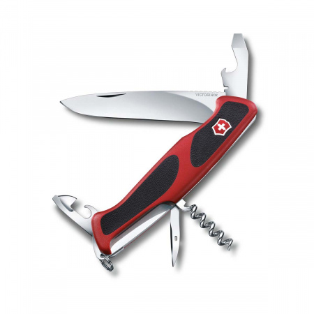 Нож перочинный VICTORINOX Ranger Grip 11 функций красно-черный (0.9553.C)