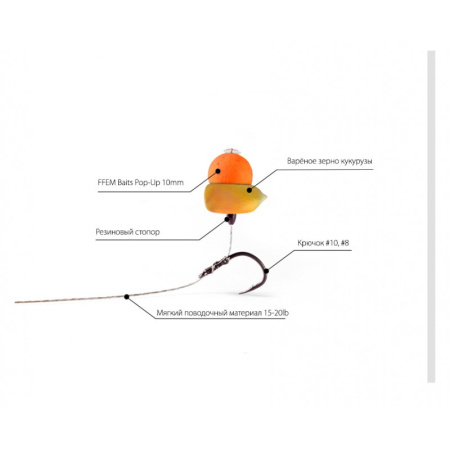 Бойлы FFEM Pop-Up Tango Squid 10mm