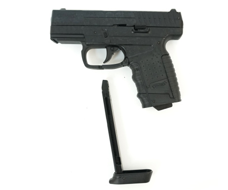 Пистолет пневм. Walther PPS, сплав, черный, Blowback 