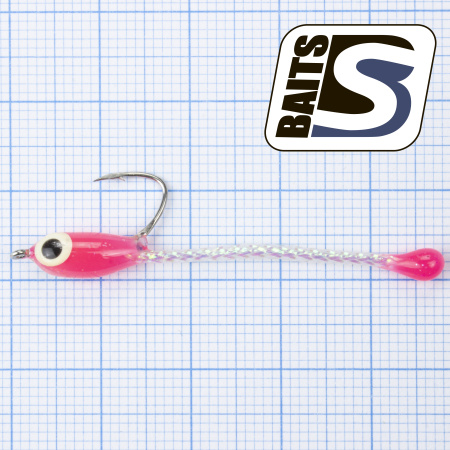 Мушка BS Baits "Трубка" (3шт) ЦВ: Pink Perl