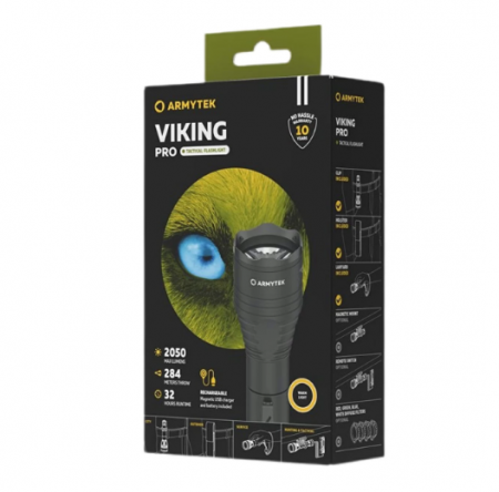 Фонарь Armytek Viking Pro Magnet USB Белый