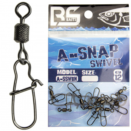 Карабины BS Baits A-Snap Swivel #14 10шт