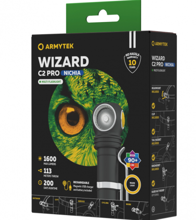 Фонарь Armytek Wizard C2 WG Magnet USB Теплый