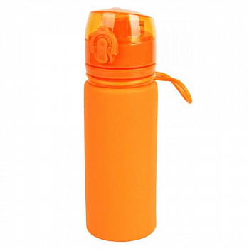 Tramp бутылка силиконовая 0,5 л (оранжевый, 500мл)