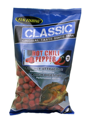 Бойлы серии Classic - Bouillettes - 2kg - 15mm - Hot Chili Pepper