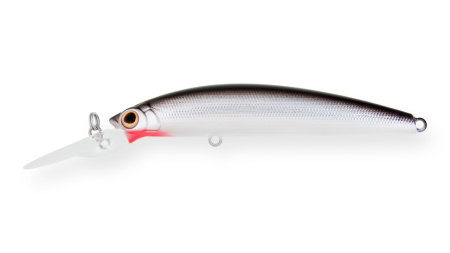 Воблер Strike Pro Magic Minnow 70  (7см, 5,2гр, 1,5-2,5м) floating цвет: A010-EP Black Back Silver