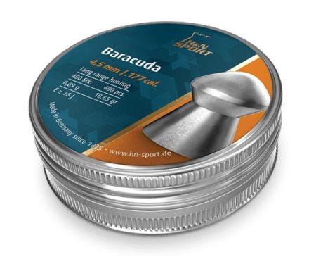 Пульки HN Baracuda кал. 4,5 мм, 0,69 г (500 шт./бан.)