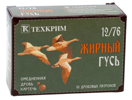 Патрон 12/76 №00 Жирный Гусь (Техкрим)