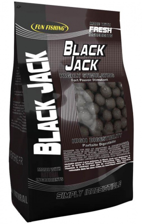 Бойлы тонущии "ракообразные и  рачки" Boilies Black Jack 1kg 15mm