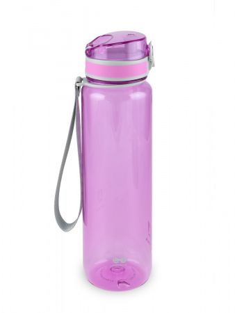 Бутылка тритановая Арктика 1000 мл, лавандовая прозрачная, с ситечком