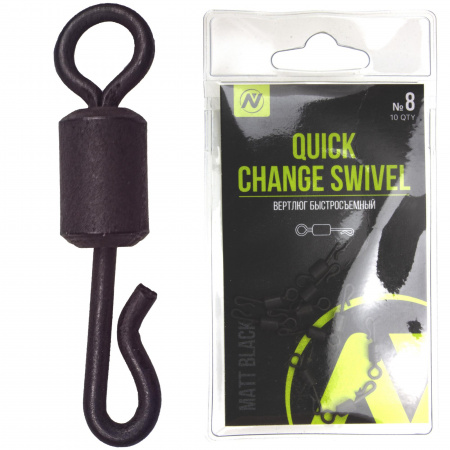 Вертлюг быстросъемный VN Tackle Quick Change Swivel sz8, 10шт