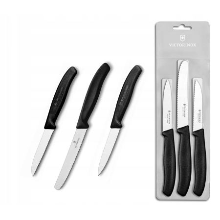 Набор ножей кухонных VICTORINOX Swiss Classic черный (6.7113.3)