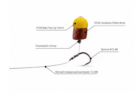 Бойлы FFEM Pop-Up Cherry Plum 10mm