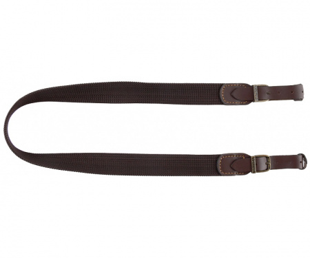VEKTOR Ремень для ружья из полиамидной ленты коричневый шириной 35 мм (раб. сторона обладает несколь