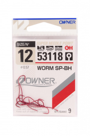 Крючок Owner Worm SP-BH 53118 №12
