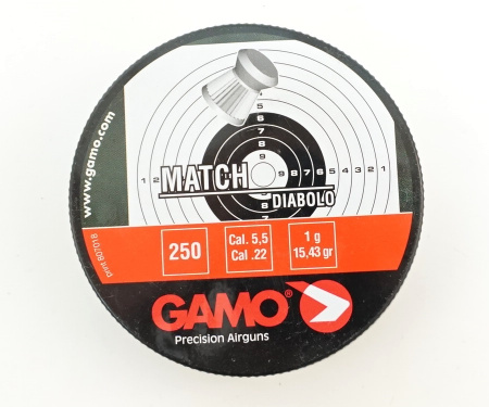 Пуля пневм. "Gamo Match", кал. 5,5 мм. (250 шт.)