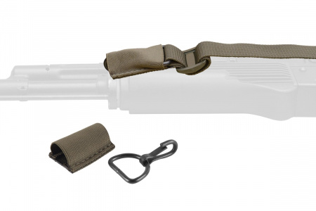 Ремень оружейный охотничий Долг М3 1-2-3 точечный с мягкой подушкой хаки