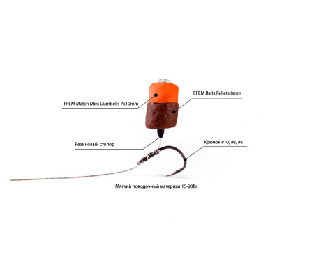 Бойлы FFEM Pop-Up Match  Mini Plum Royale 7x10mm