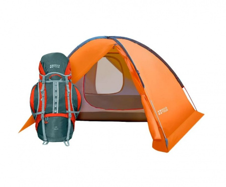 Палатка туристическая "Хан-Тенгри 3", цвет: Оранжевый