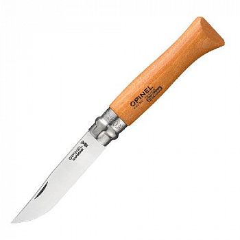 Нож Opinel Tradition №09, клинок 9см., углеродистая сталь, рукоять - бук