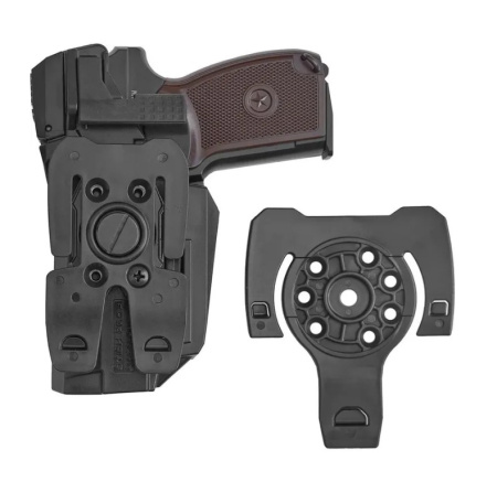 Кобура Альфа-2 (ПМ) с креплением краб (molle) (Black)