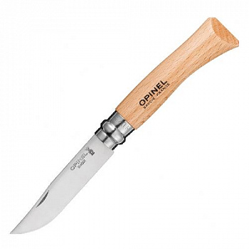 Нож Opinel Tradition №07, клинок 8см, нерж. сталь, рукоять - бук