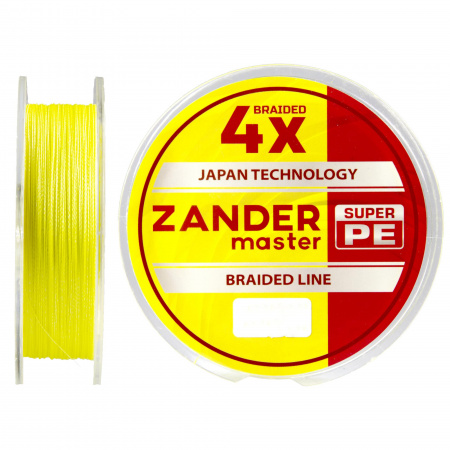Плетёная леска Zander Master 125m желтая