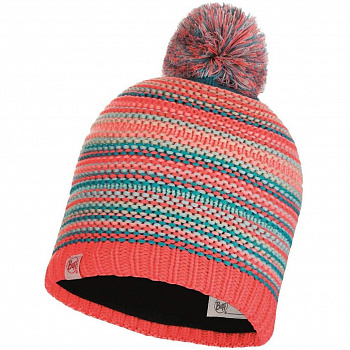 Шапка Buff JR KNITTED & POLAR HAT AMITY CORAL PINK JR (US:one size)