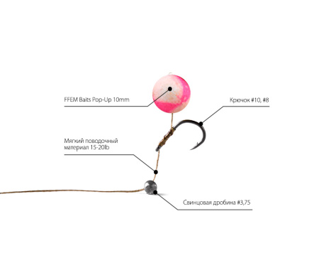 Бойлы FFEM Pop-Up Squid Octopus 10mm