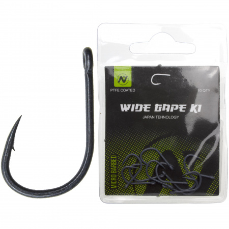 Крючки карповые VN Tackle Wide Gape K1 Size 4 Тефлон