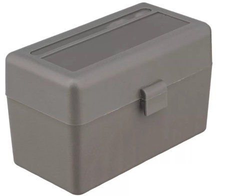 Кейс ShotTime BX-909 для 50 патронов 308 Win., полипропилен, р-р 155x84х96 мм, серый, 210г