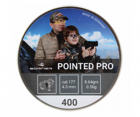 Пуля пневм. Borner "Pointed Pro", 4,5 мм., 0,56гр. (400 шт.)