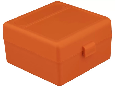 Кейс ShotTime BX-907 для 100 патронов 223 Rem./222 Rem., полипропилен, р-р 127x127х72 мм, оранжевый