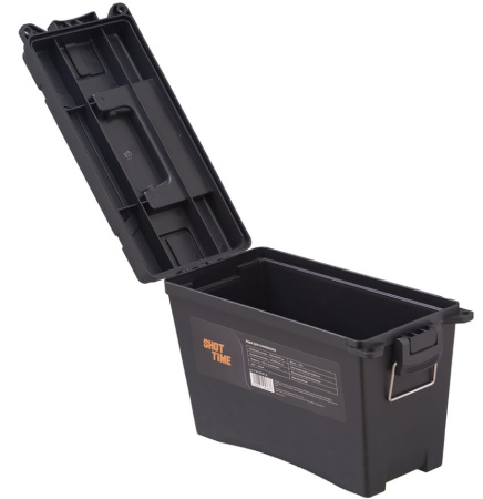 Ящик ShotTime для патронов средний, полипропилен, водозащищённый, р-р внешний 290x140х190 мм