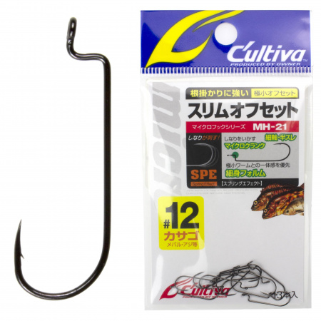 Крючки Cultiva MH-21 Slim Offset #12 18pcs